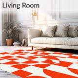 Classic Check Interlocking Grid(Red)