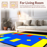 Colorful Whimsical Geometric Motif(Yellow)