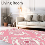Faded Lattice with Rustic Distressed Accents (Pink) - ODIKA