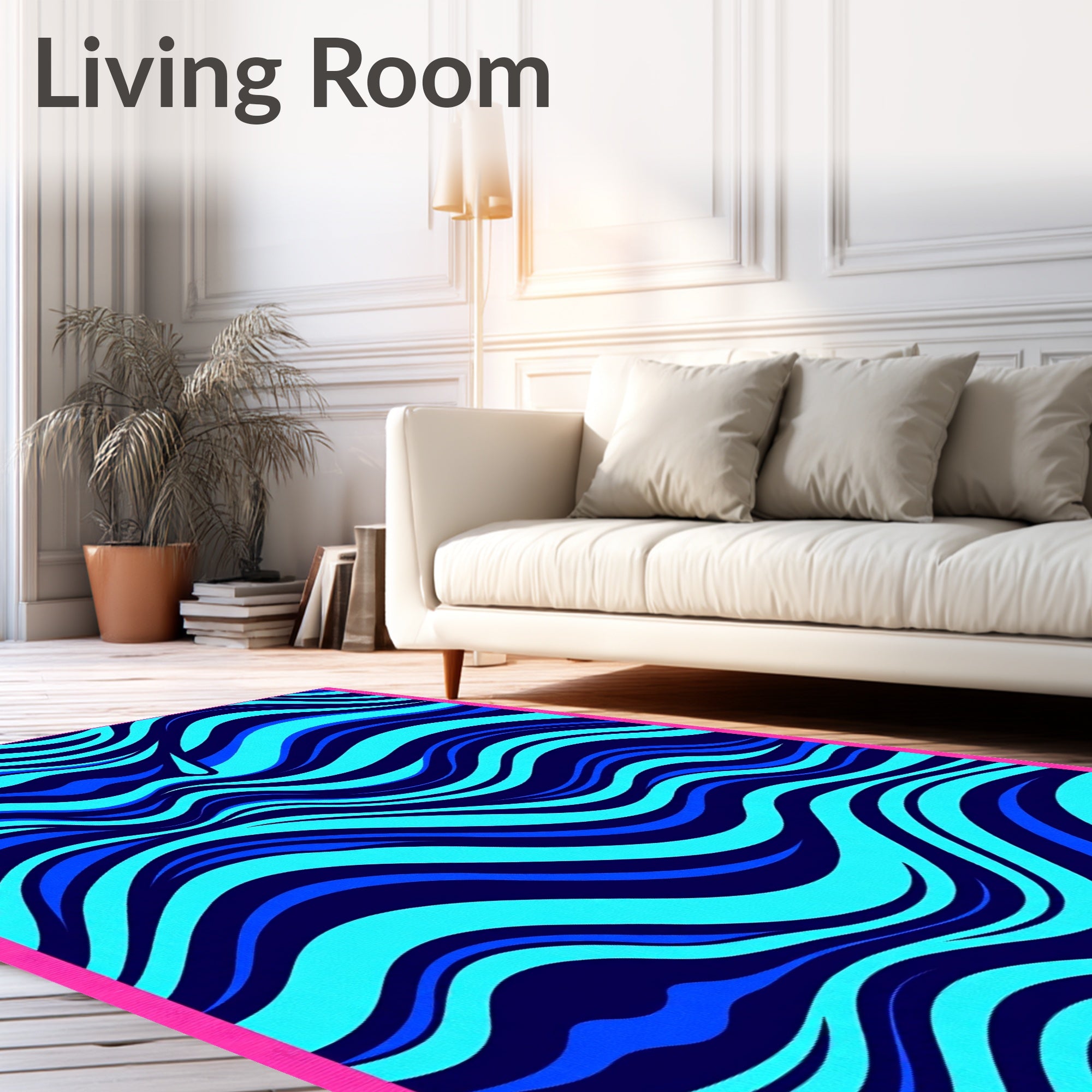 Ocean Wave Ripple Tie Dyed (Blue) - ODIKA