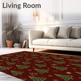 Holiday Evergreen Forest with Starlight Accents(Brown)