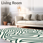 Abstract Interlocking Maze with High Contrast Accents (Green) - ODIKA