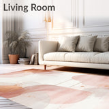 Elegant Rose Gold and Pale Beige With Abstract Watercolor(Beige)