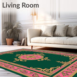 Forest Canopy Medallion with Subtle Baroque Flourish (Green) - ODIKA