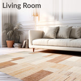 Mountain Lodge Adorned with Fragmented Timber Lines and Sand Palette(Beige)