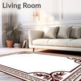 Heritage Damask Elegance Featuring Filigree Motifs (Brown)