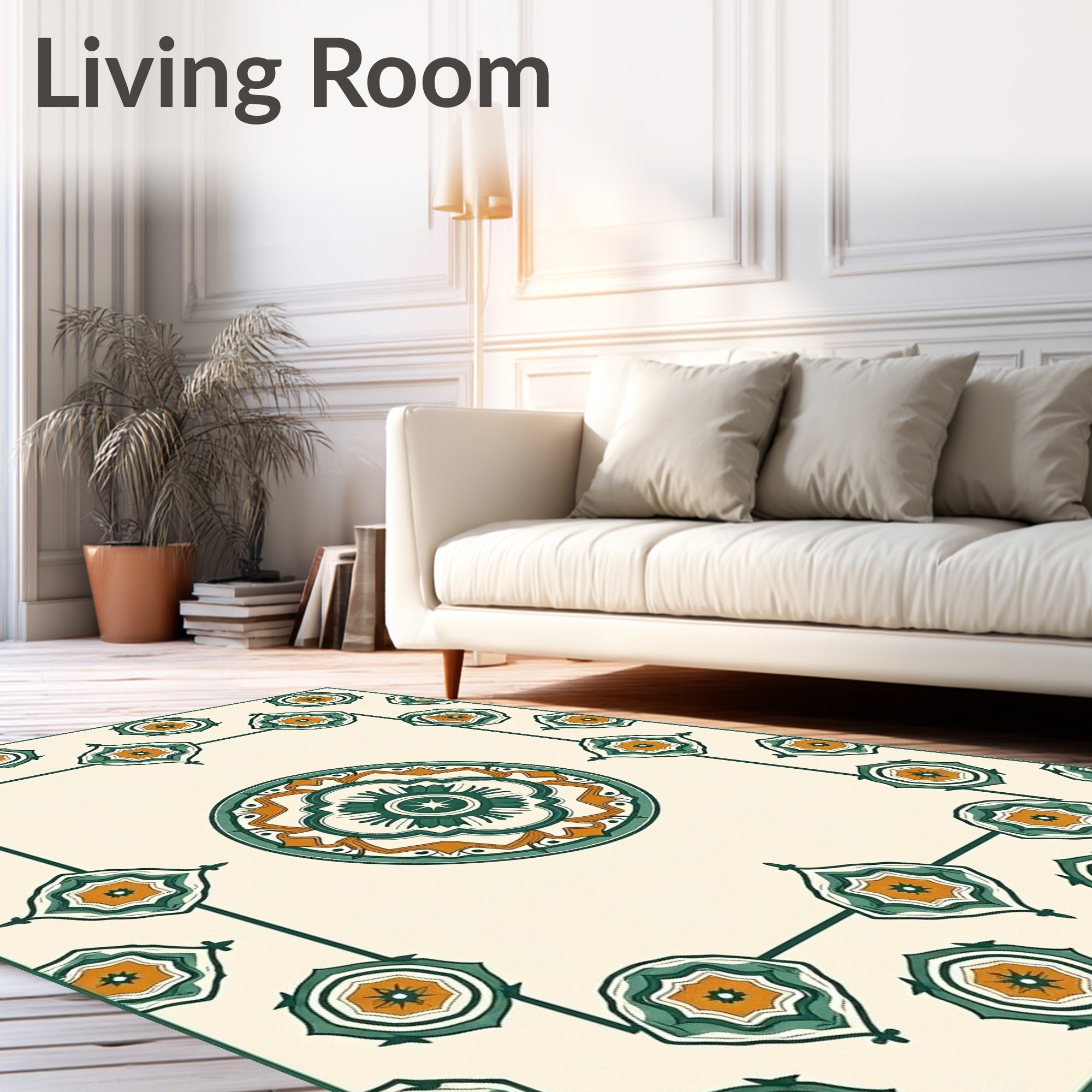 Interlocking Web with Subtle Minimalist Accents (Ivory) - ODIKA