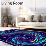 Celestial Wave with Shimmering Constellation Motifs (Purple) - ODIKA