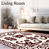 Floral Trellis Botanical Timeless Elegance (Burgundy)
