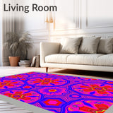 Vibrant Honeycomb Mosaic Boho Festival Delight (Pink)