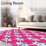 Interlocking Lattice with Art Flair (Pink) - ODIKA