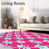 Interlocking Lattice with Art Flair (Pink) - ODIKA
