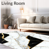Black Gold Marble Abstract(Black)