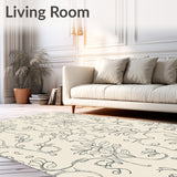 Botanical Vine Scroll Ornamental(Ivory)