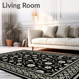 Elegant Floral Vine Tapestry Heritage Jewel(Black)