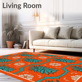 Pine Cone Tapestry with Winter Forest Theme(Orange)