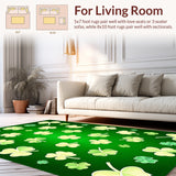 Charming Rustic Shamrock Motif(Green)