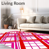 Festive Tartan Featuring Crisp Lines and Balanced Symmetry(Red)