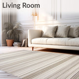 Coastal Charm Textured Beige Weave for Modern Home Decor(Beige)
