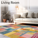 Estrella Collection Modern Fractal Geometric Colorful Area(Yellow)