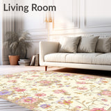 Elegant Vintage Floral Delightful Beige Tones(Beige)