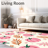 Autumn Harvest Cloud With Pastel Pumpkin Festival Motif(Pink)