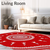 Whimsical Pinwheel Starlight Boho Accent Throw(Red)