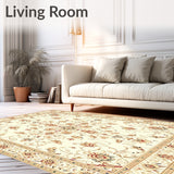 Elegant Grand Medallion Design with Vintage Charm(Beige)