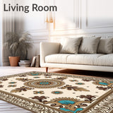 Paisley Medallion Symmetrical Dynasty Heritage(Beige)