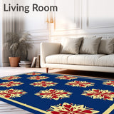 Seasonal Medallion Design Area with Baroque(Blue)