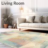 Contemporary Beige Cow Abstract Animal Print Area(Beige)