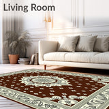 Ornamental Paisley Cascade with Decorative Teardrop Clusters(Brown)