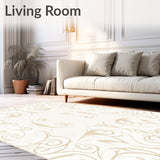 Elegant Swirl Symphony Decorative Accent(Beige)