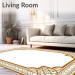 Elegant Interlocking Lattice Trellis Ornamental (Beige) - ODIKA