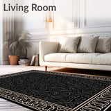 Enchanting Paisley Swirl Artistic Boutique Flair Exotic Treasure (Black)