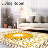 Sunburst Lattice Frieze Medallion(Yellow)