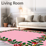 Traditional Swag Design with Festive Berry Clusters(Pink)