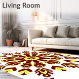 Burst with Radial Symmetry Accents (Brown)