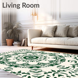 Medallion Abstract with Intricate Flourish Details (Green)