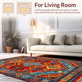 Rustic Earthy Braided Accent(Red)