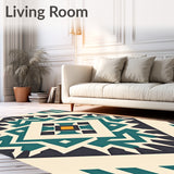 Chevron with Zigzag Directional Design(Beige)