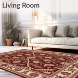 Artisan Lattice Blossom Interlocking Motif Classic Design(Brown)