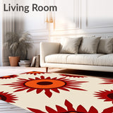 Mid Abstract Sunburst Jacquard(Orange)