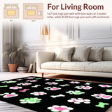 Dynamic Black and Pink Pet Art(Green)