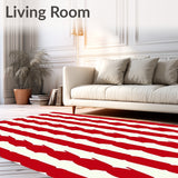 Nautical Harbor Lighthouse Inspired Floor Covering(Red)