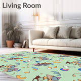 Celestial Moth Reverie with Dreamy Mushroom Accents(Green)