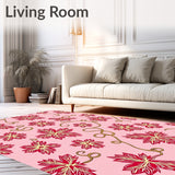 Festive Holly Leaf Cluster With Interwoven Ribbon Embellishments(Pink)