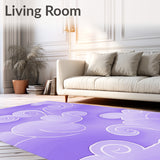 Dreamy Cloud Swirl Aesthetic Accent (Purple)