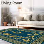 Interlocking Leaf Motif with Elegant Vine Embellishments (Gold) - ODIKA