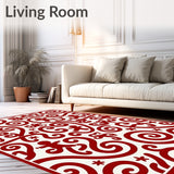 Festive Cane Swirl and Gingerbread Silhouettes Duo(Red)